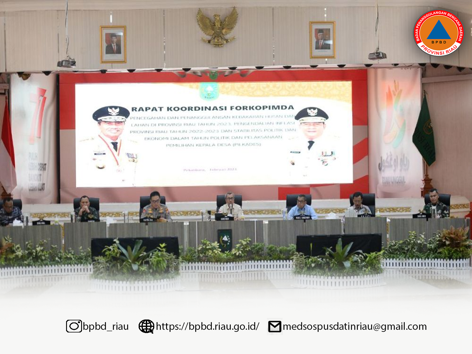Gubernur Riau Umumkan Status Siaga Darurat Karhutla