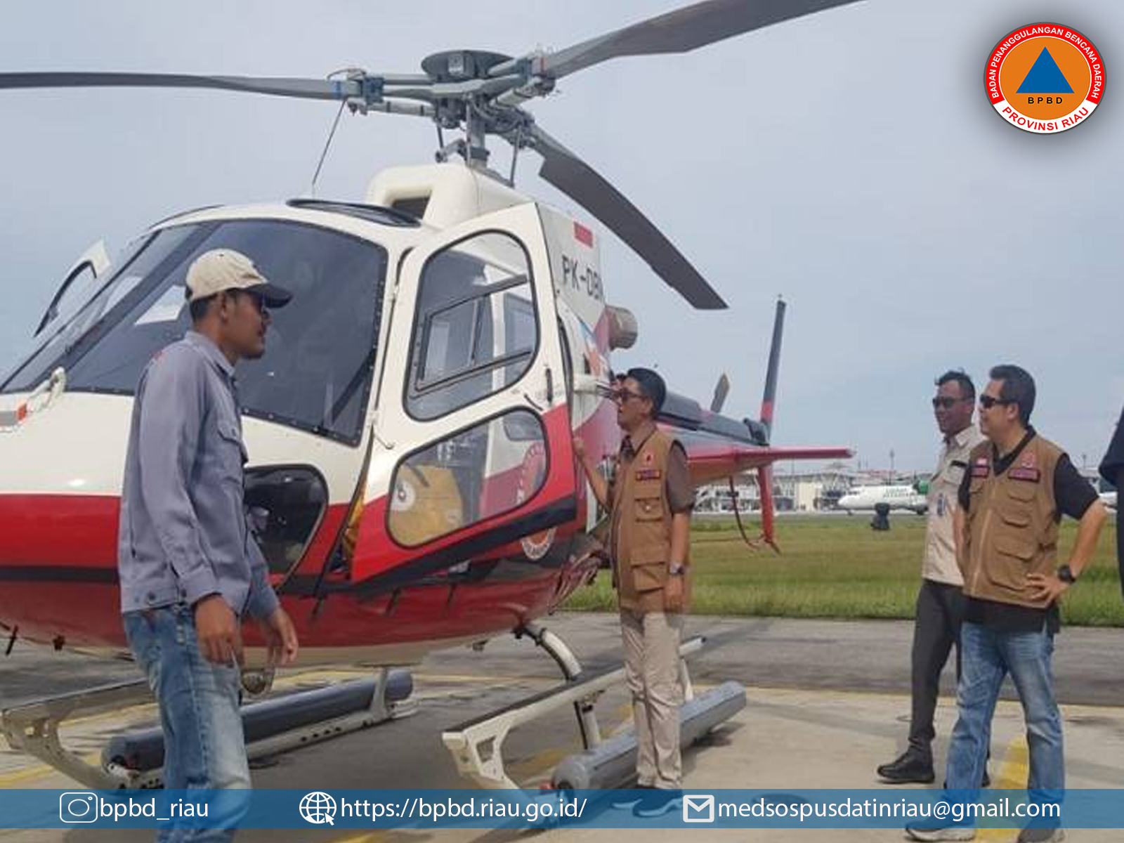 Helikopter Patroli Karhutla Bantuan BNPB Tiba di Riau